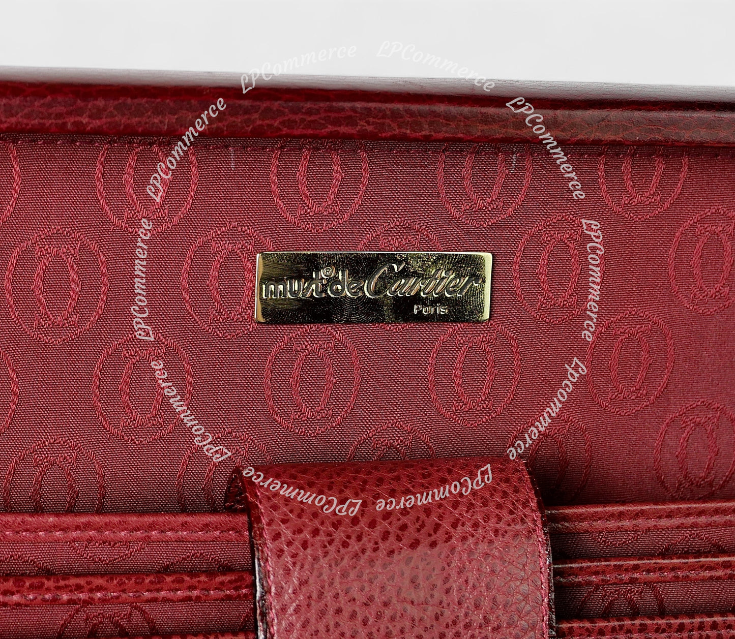 Valigia 24h Cartier borsa bag suitcase Santos Trinity pelle combinazione