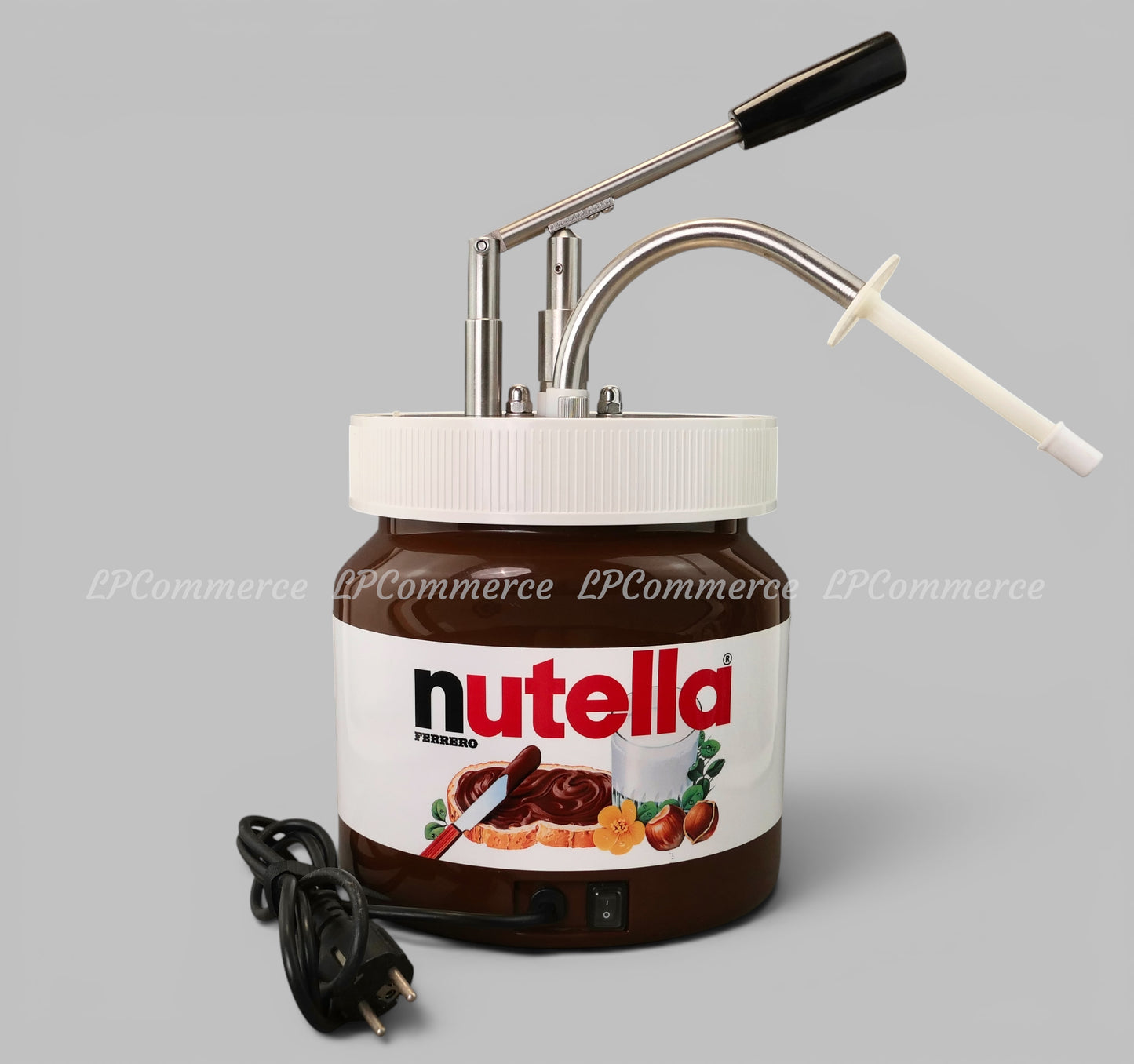 Dispenser Nutella erogatore 3kg termico dosatore barattolo scaldatore cioccolata