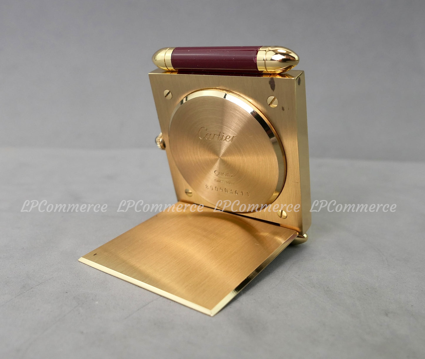 Orologio sveglia Cartier Santos da tavolo funzionante scatola desk clock Watch