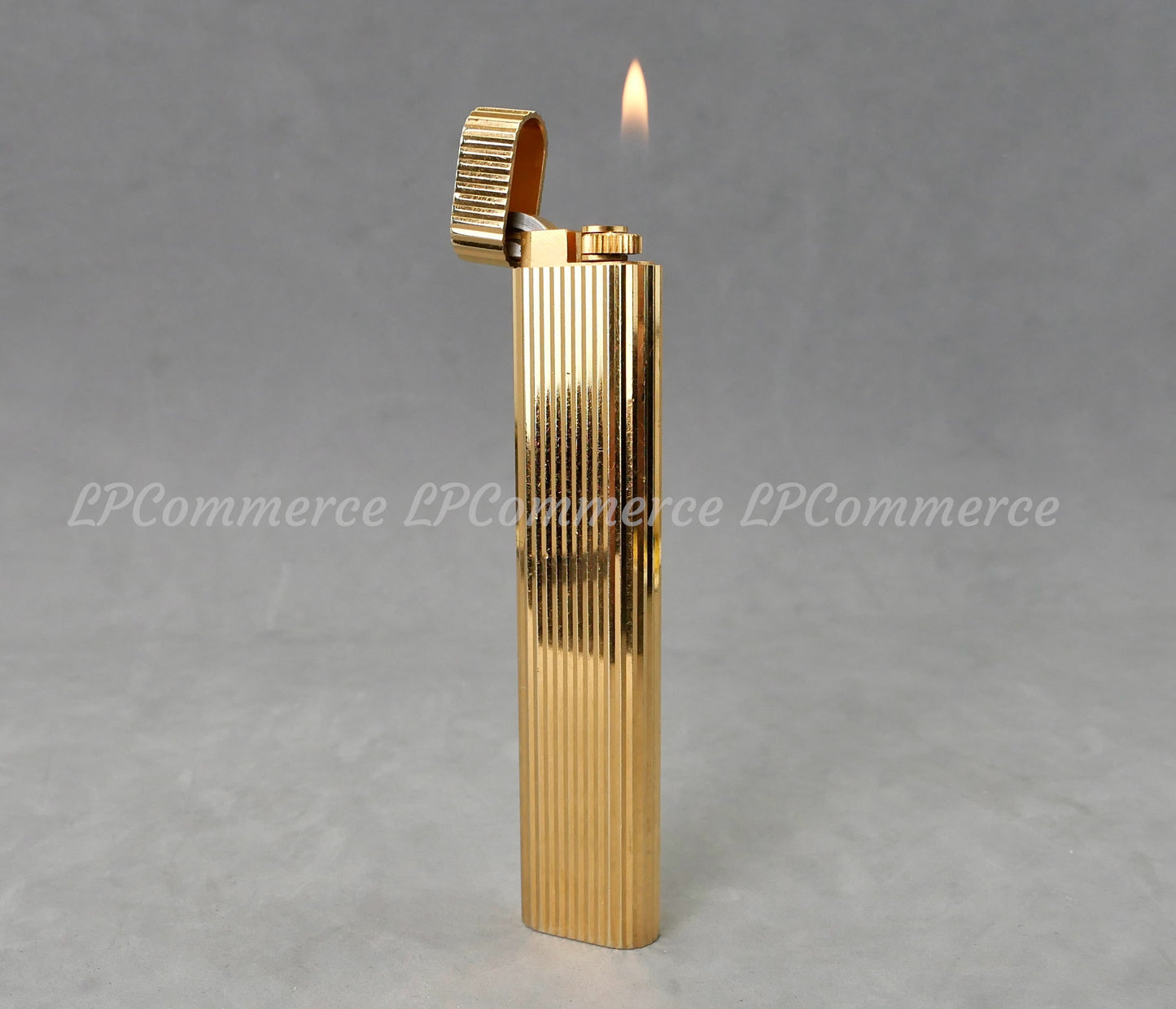 Accendino da tavolo Cartier big size funzionante sigaro color oro table lighter