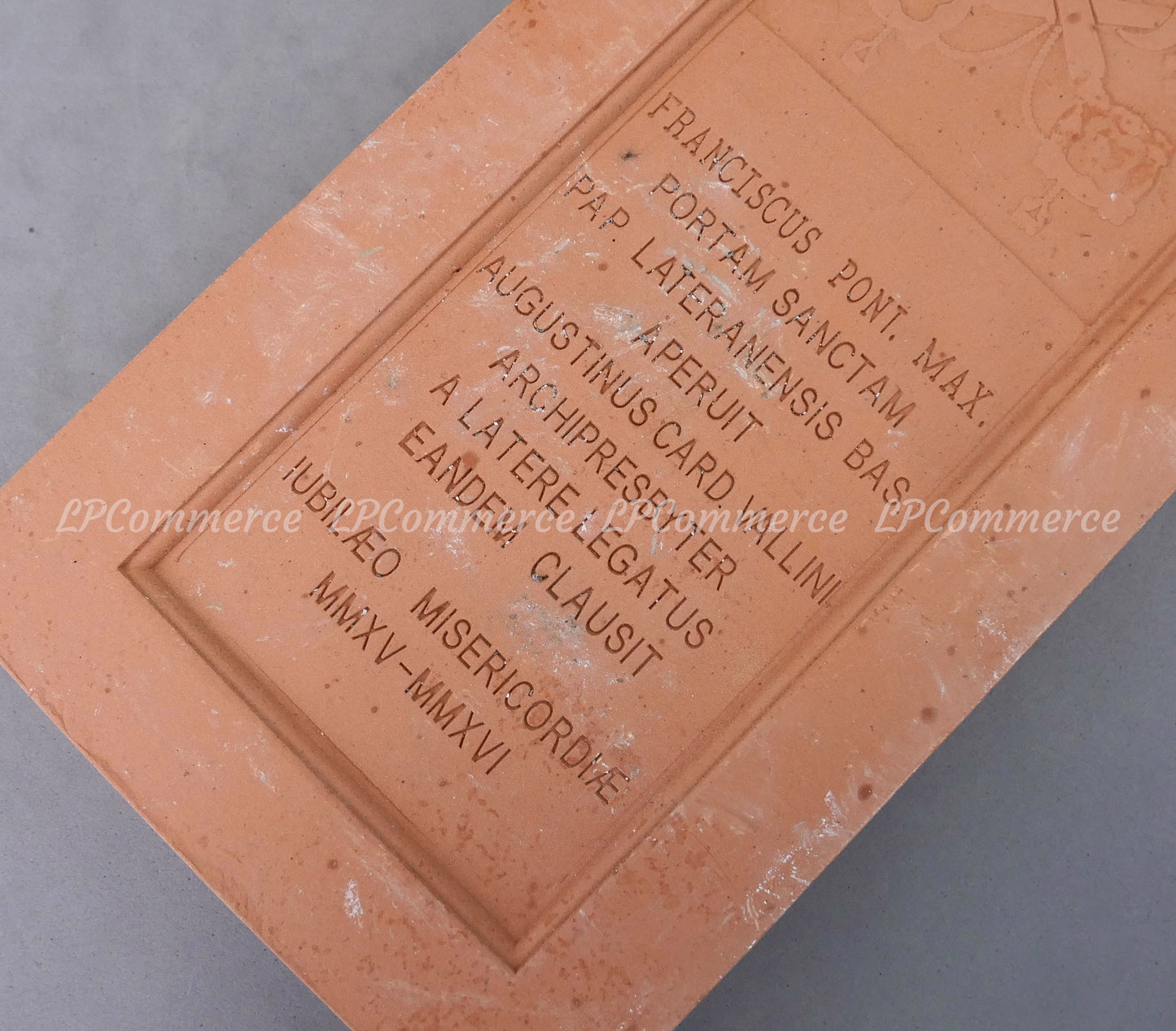 Mattone porta santa papale arcibasilica lateranense giubileo 2015 roma brick