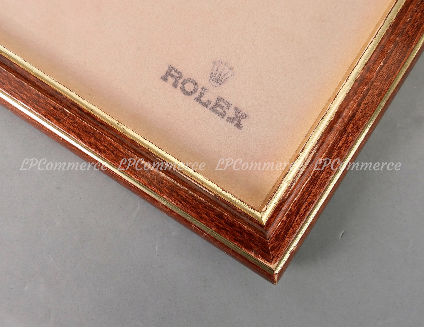 Vassoio orologi Rolex plateau presentazione espositore Ref. 435 legno anni 90