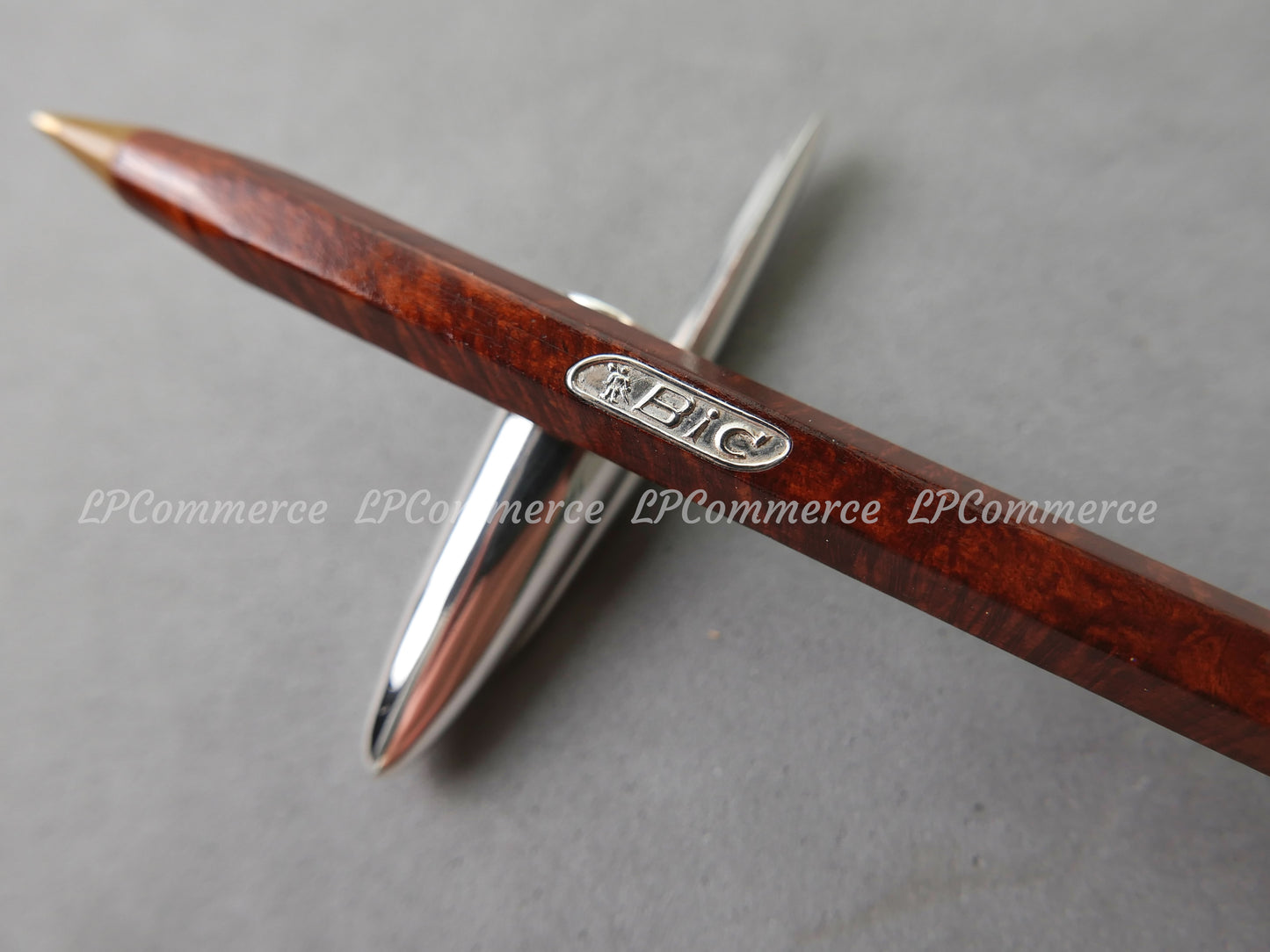 Penna Bic vintage Radica Argento Massiccio 925% Ballpoint silver solid box