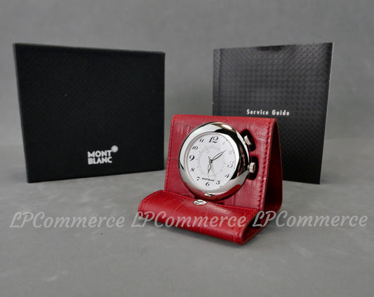 Orologio sveglia Montblanc funzionante travel clock wakes up tavolo table box
