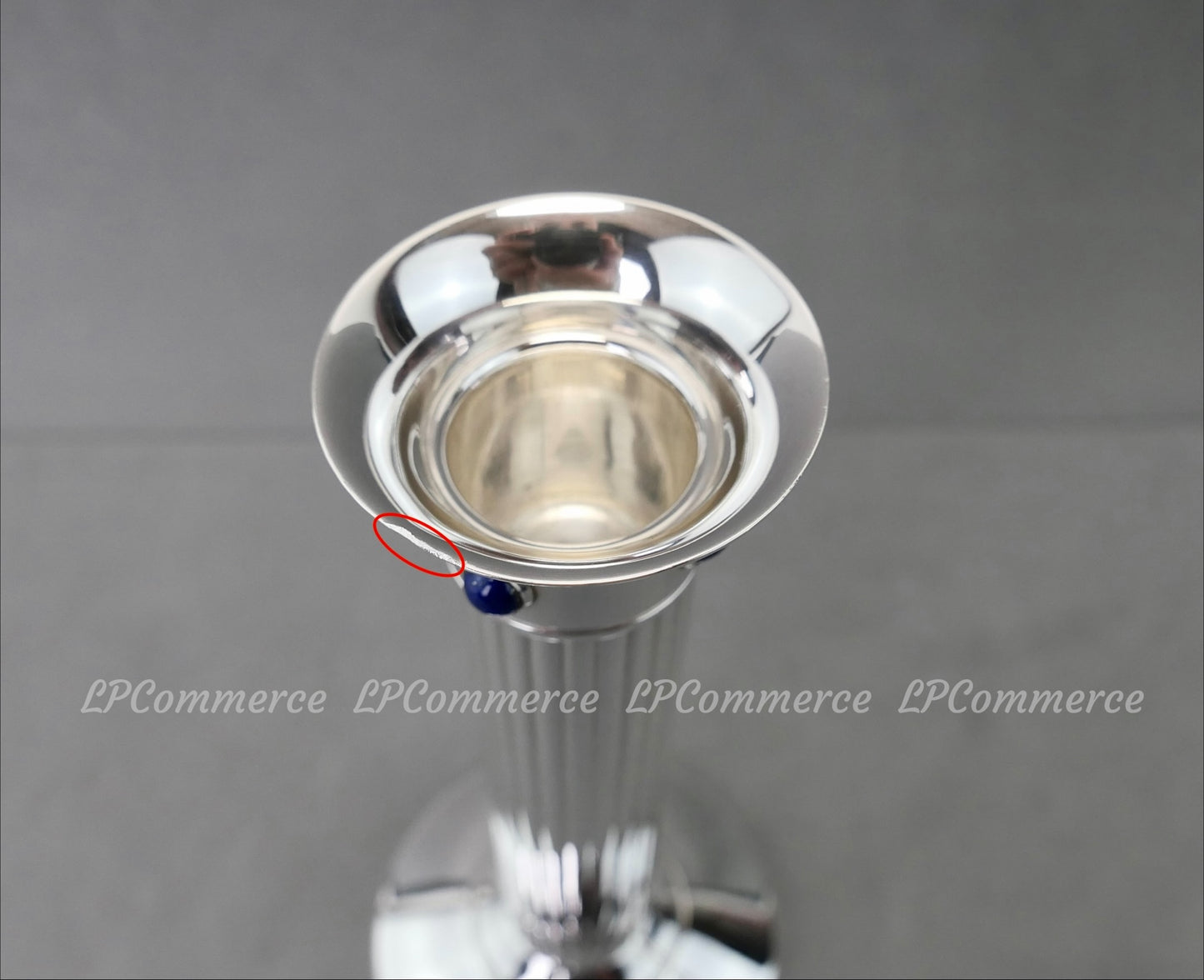 N. 2 candelabro cartier Lapis candle holder candeliere