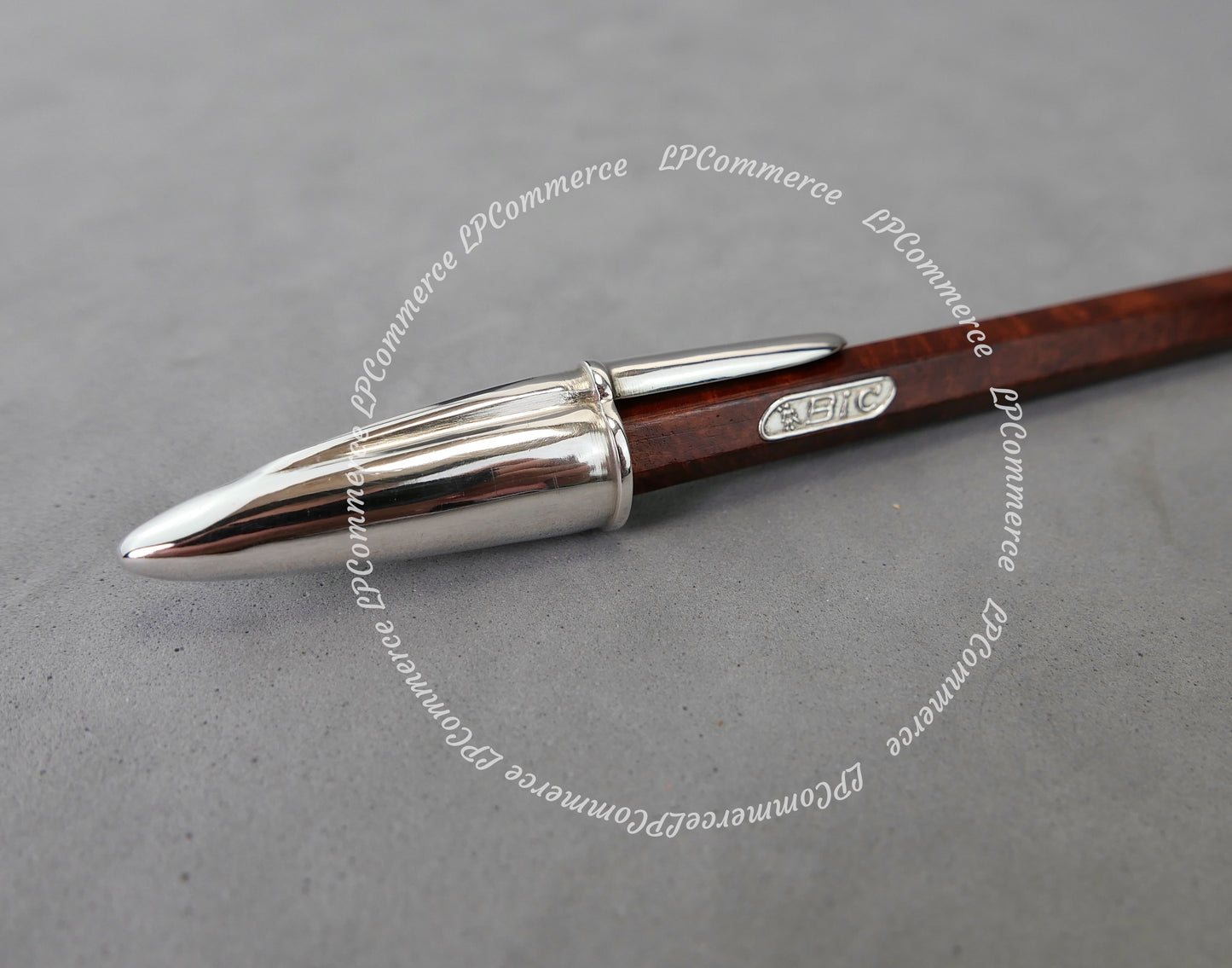 Penna Bic vintage Radica Argento Massiccio 925% Ballpoint silver solid box