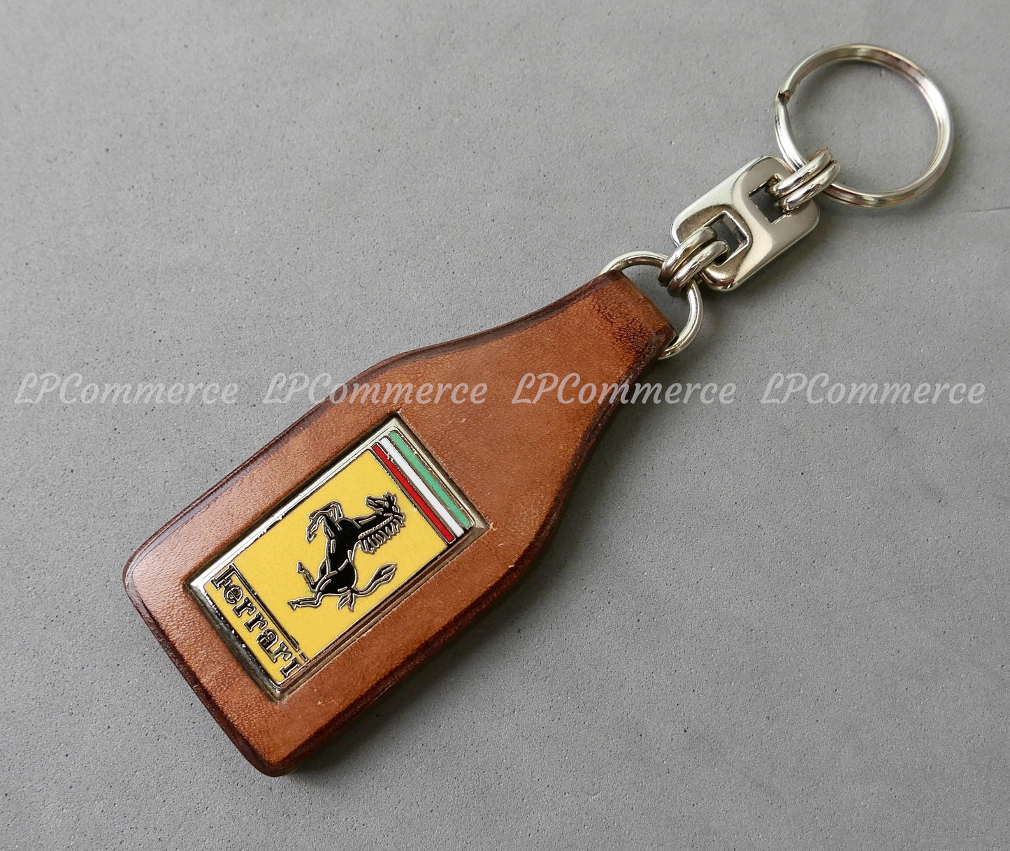 Portachiavi Ferrari cuoio Schedoni Mondial keychain