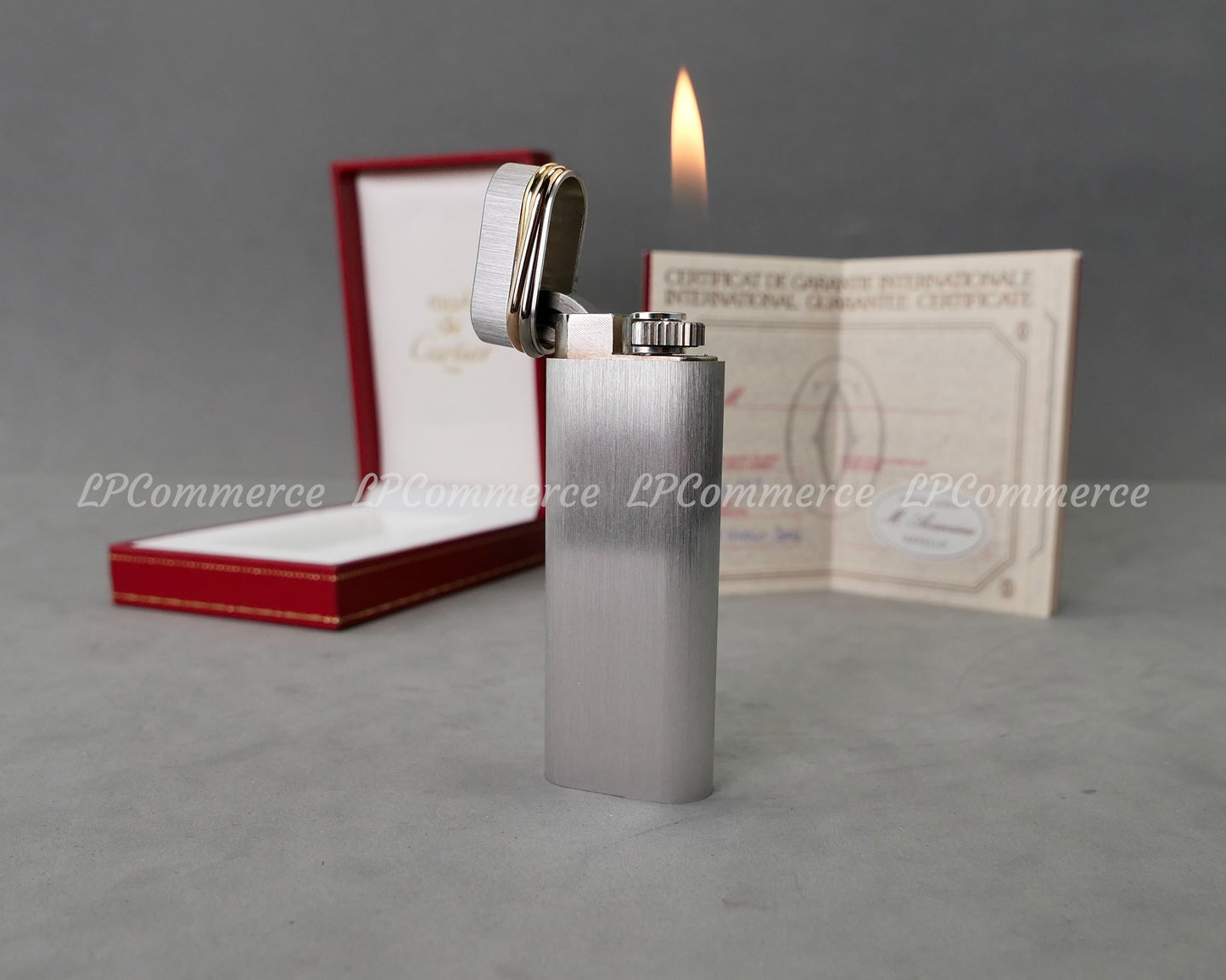 Accendino Cartier Santos lighter trinity