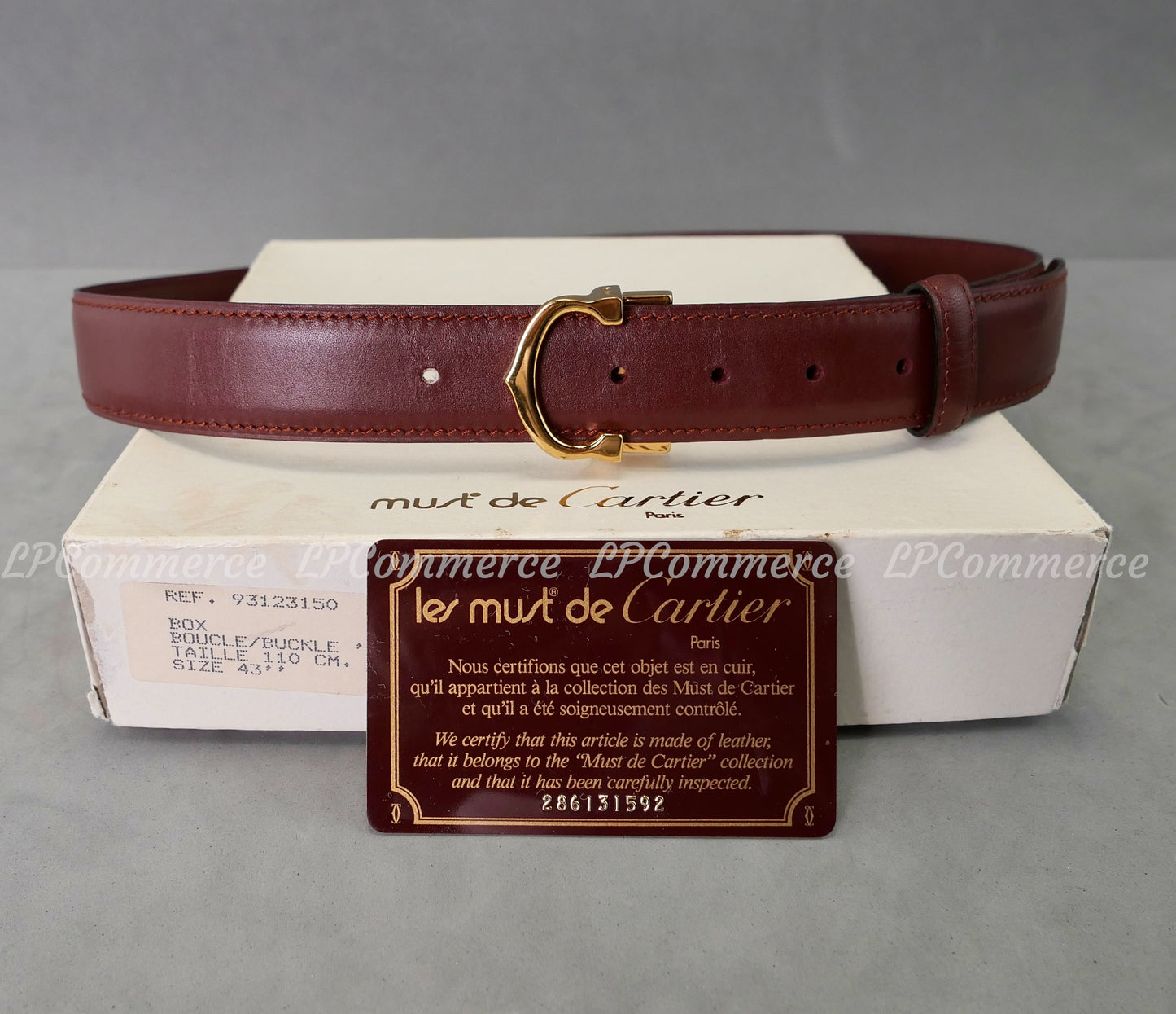 Cintura Cartier anni 90 cinta scatola belts fibbia