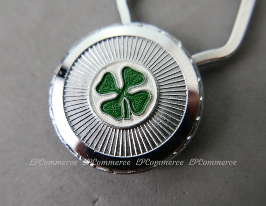 Portachiavi Quadrifoglio Alfa Romeo brevetto Ragni Italy anni 80 keychain