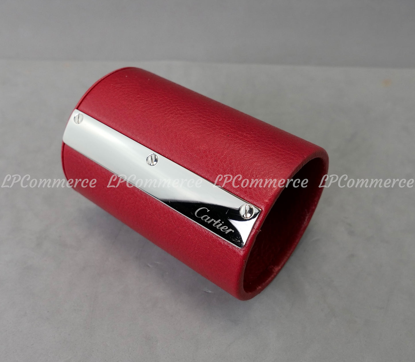 Portapenne Cartier Santos pelle pen holder Office porta penne