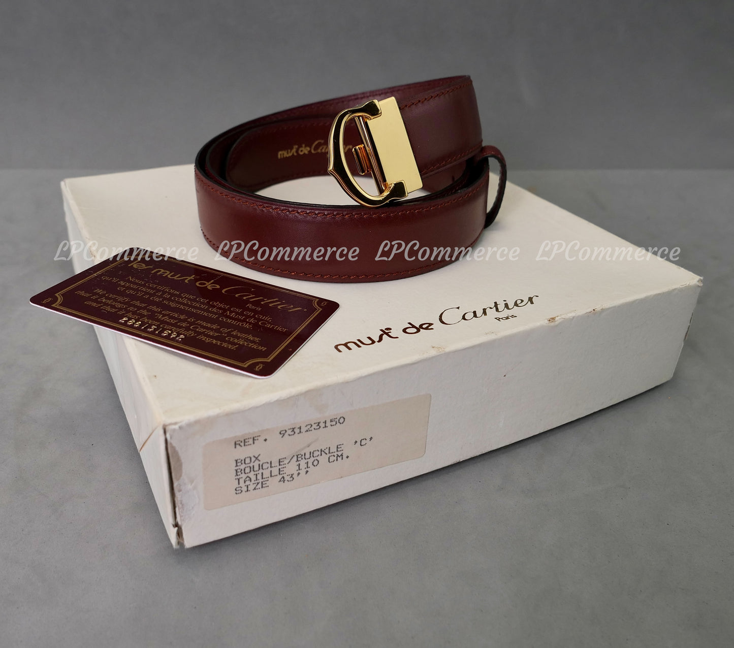 Cintura Cartier anni 90 cinta scatola belts fibbia