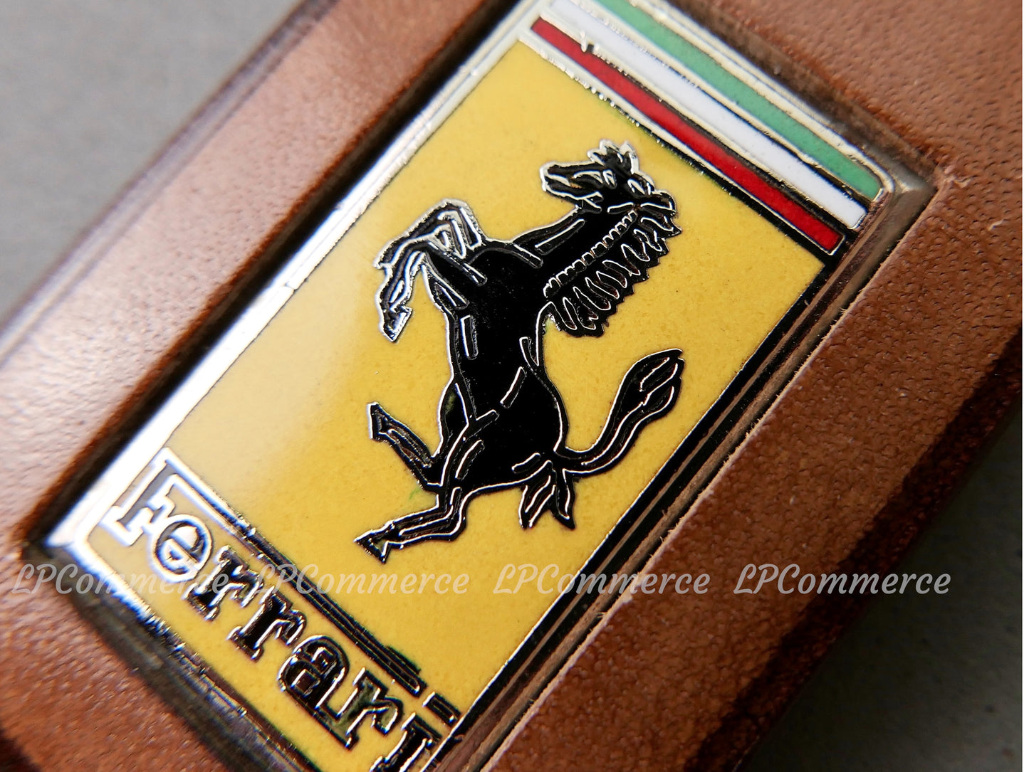 Portachiavi Ferrari cuoio Schedoni Mondial keychain