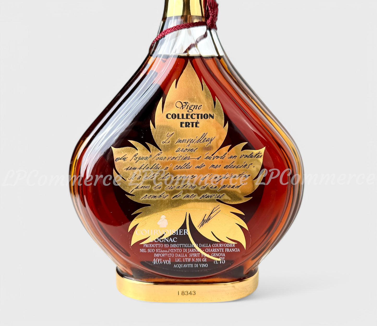 Cognac Courvoisier collection Ertè
