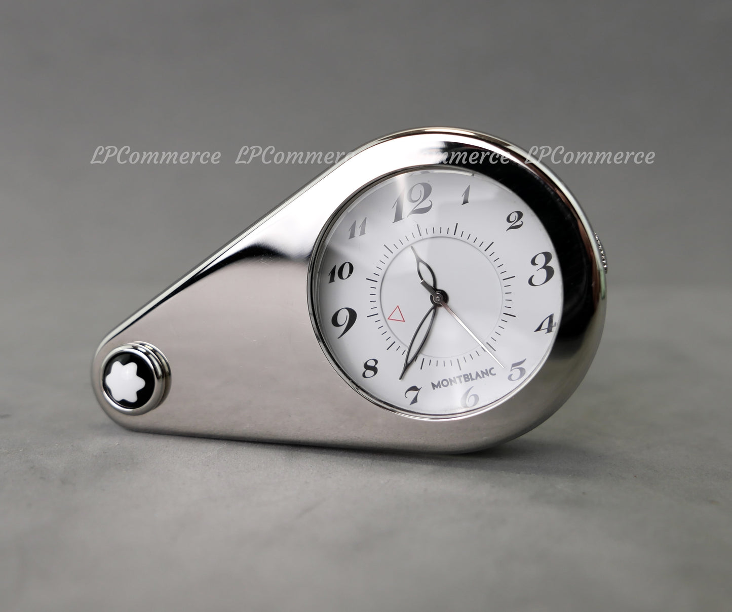 Orologio sveglia Montblanc travel clock alarm quartz watch lente ingrandimento