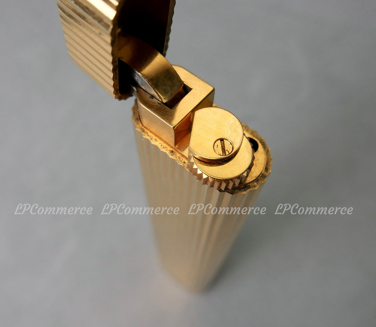 Accendino da tavolo Cartier big size funzionante sigaro color oro table lighter