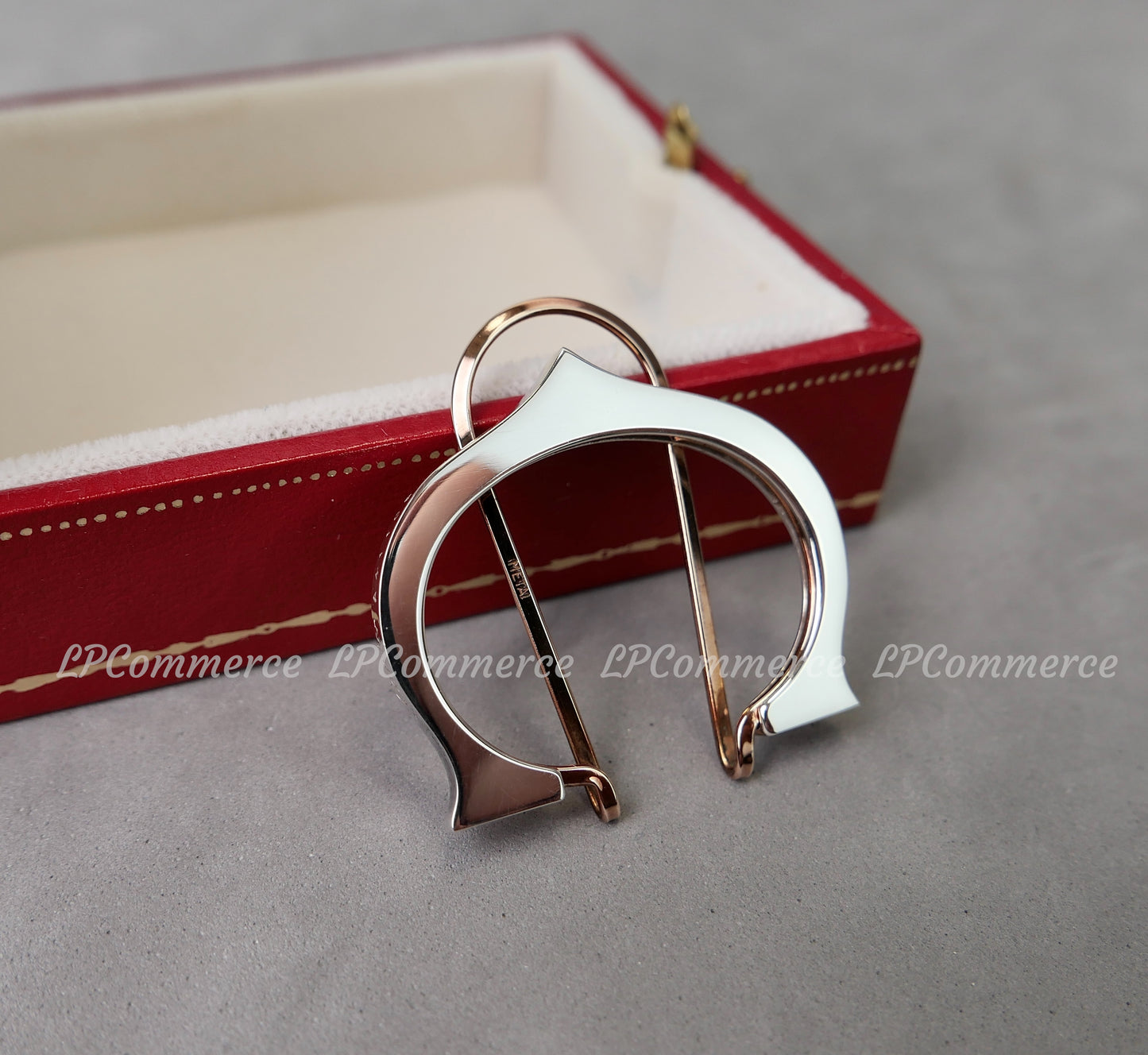 Fermasoldi Cartier NOS Argento massiccio 925% money clip Santos pince billets