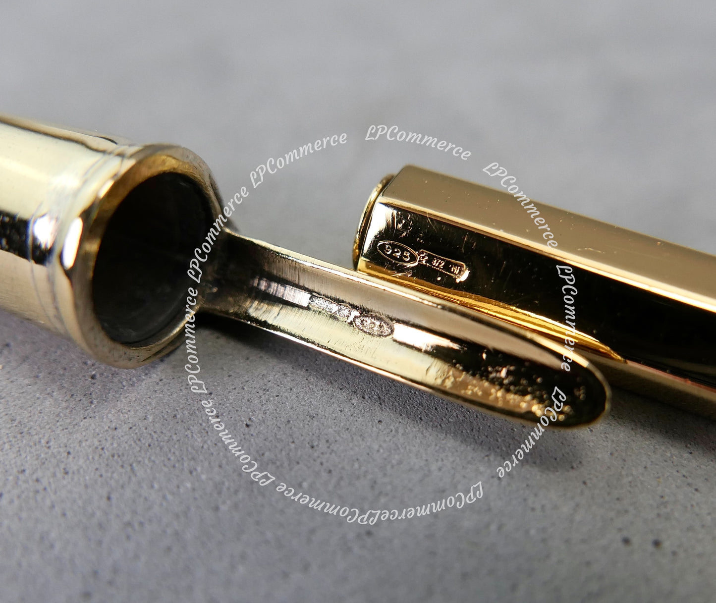 Penna Bic Argento Massiccio 925% GOLD Ballpoint silver solid box vintage design