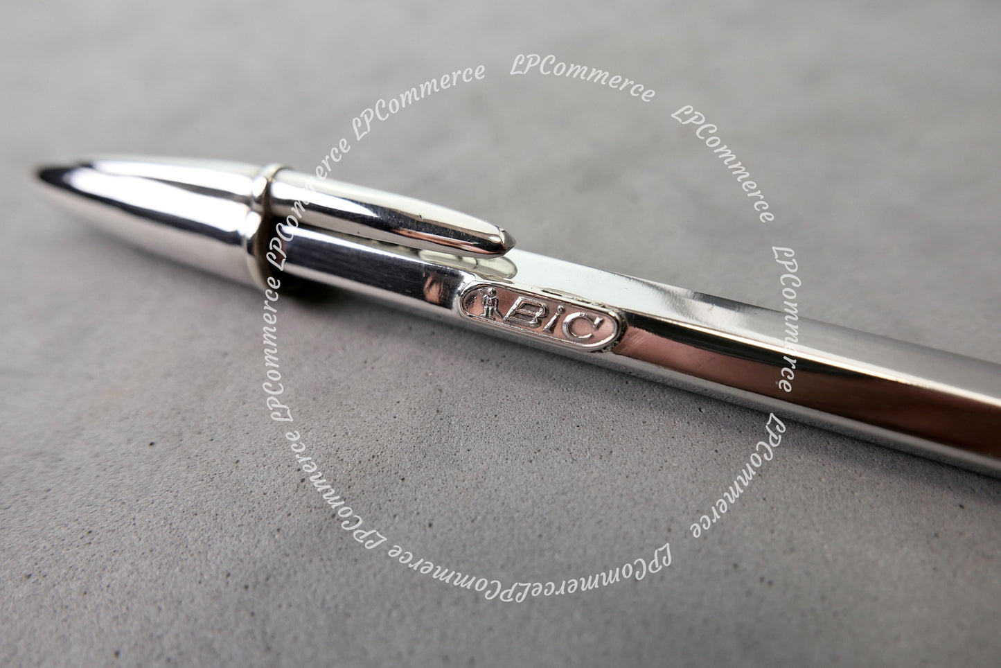 Penna Bic argento massiccio 925% ballpoint silver solid