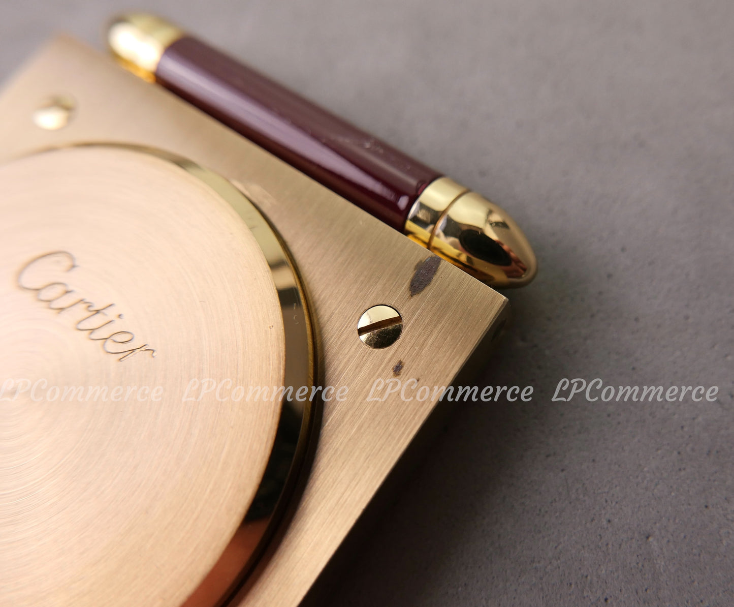 Orologio sveglia Cartier Santos da tavolo funzionante scatola desk clock Watch