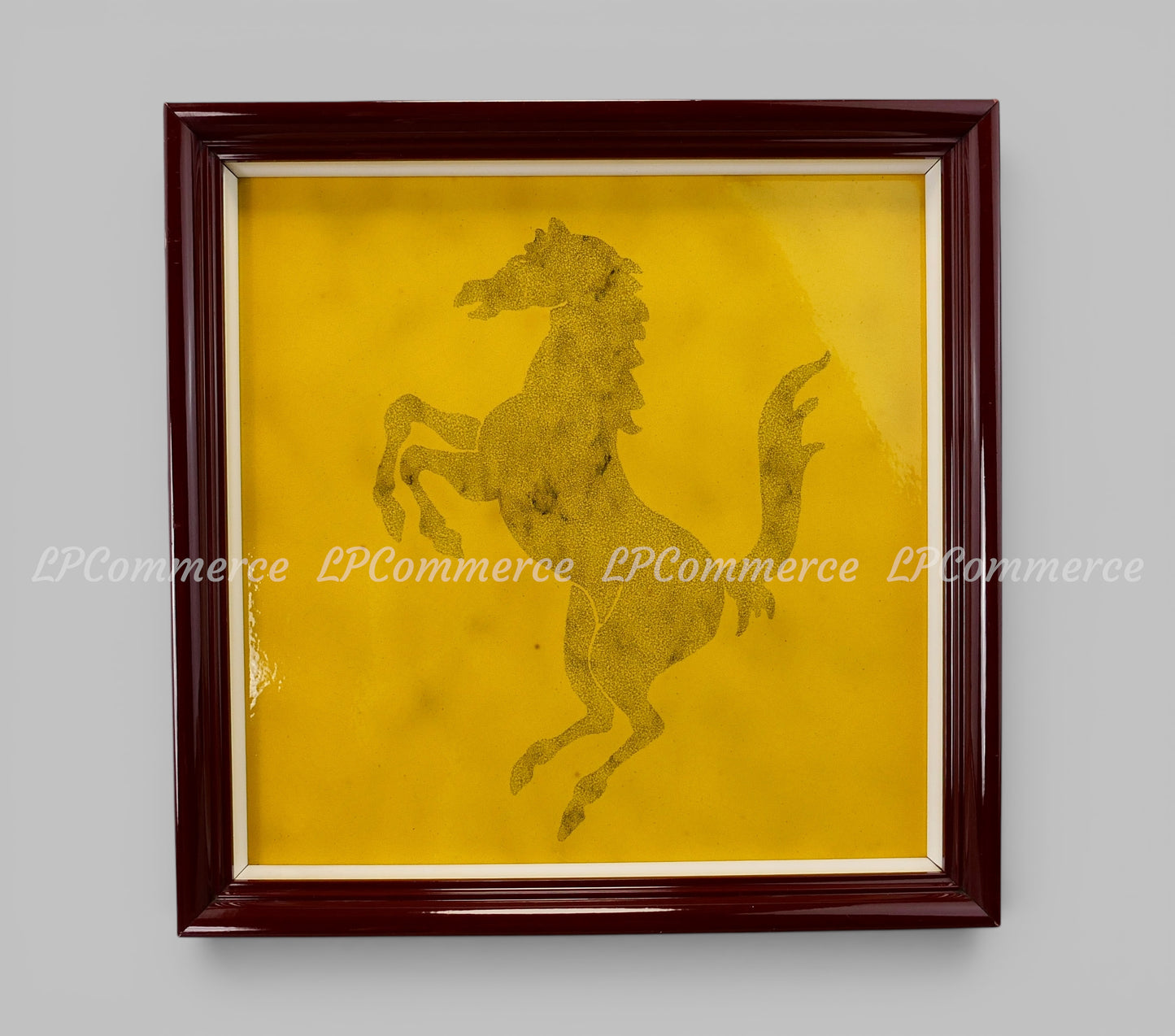 Piastrella Enzo Ferrari ceramica vintage 1983 tile mattonella