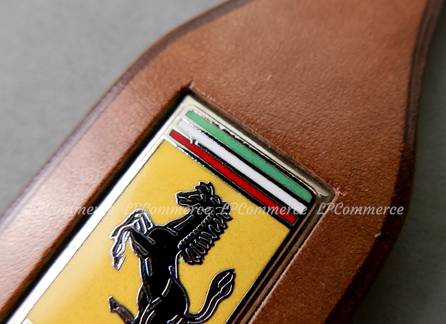 Portachiavi Ferrari cuoio Schedoni Mondial keychain