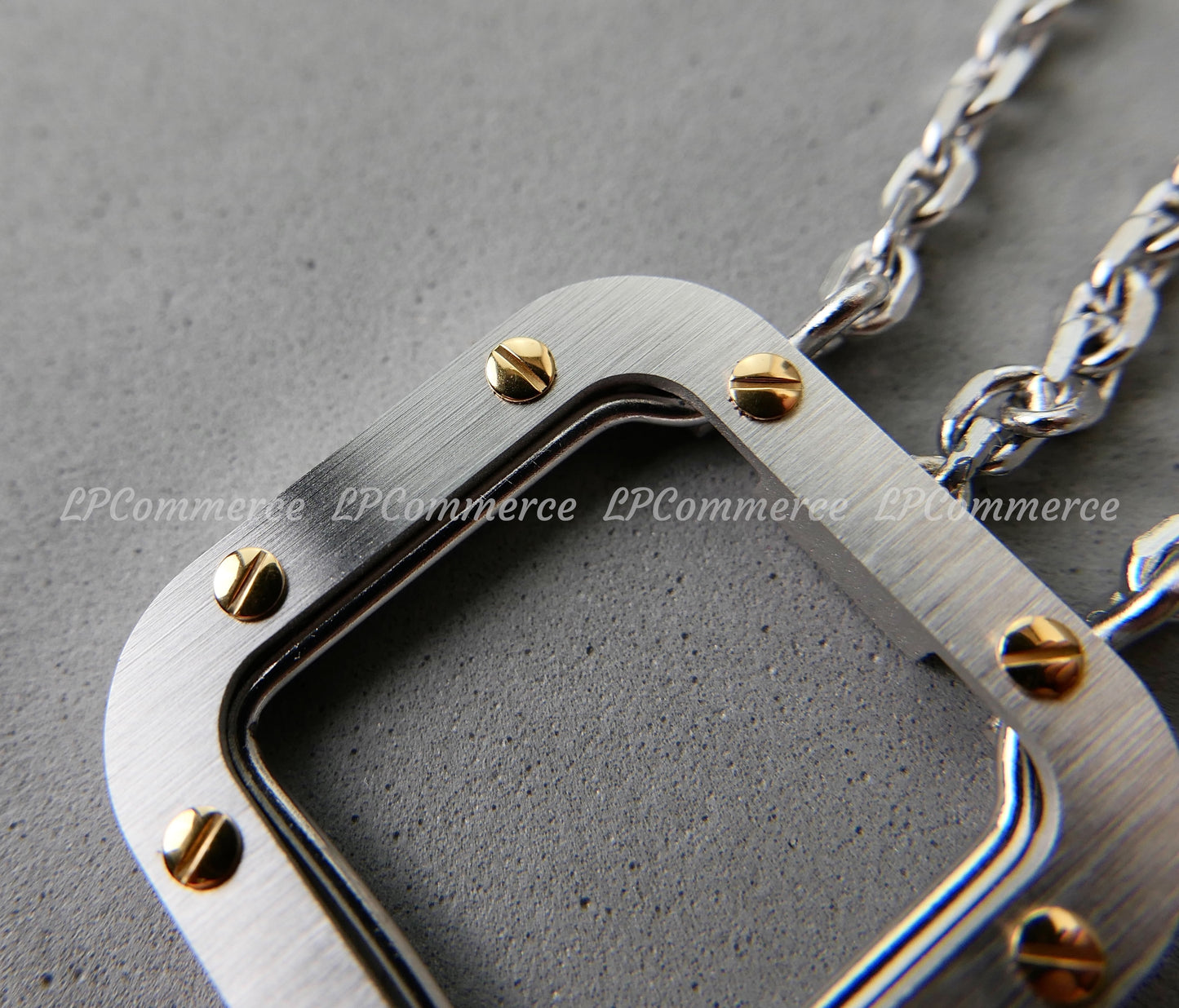 Portachiavi Cartier Santos NOS vintage design fare box garanzia Keychain
