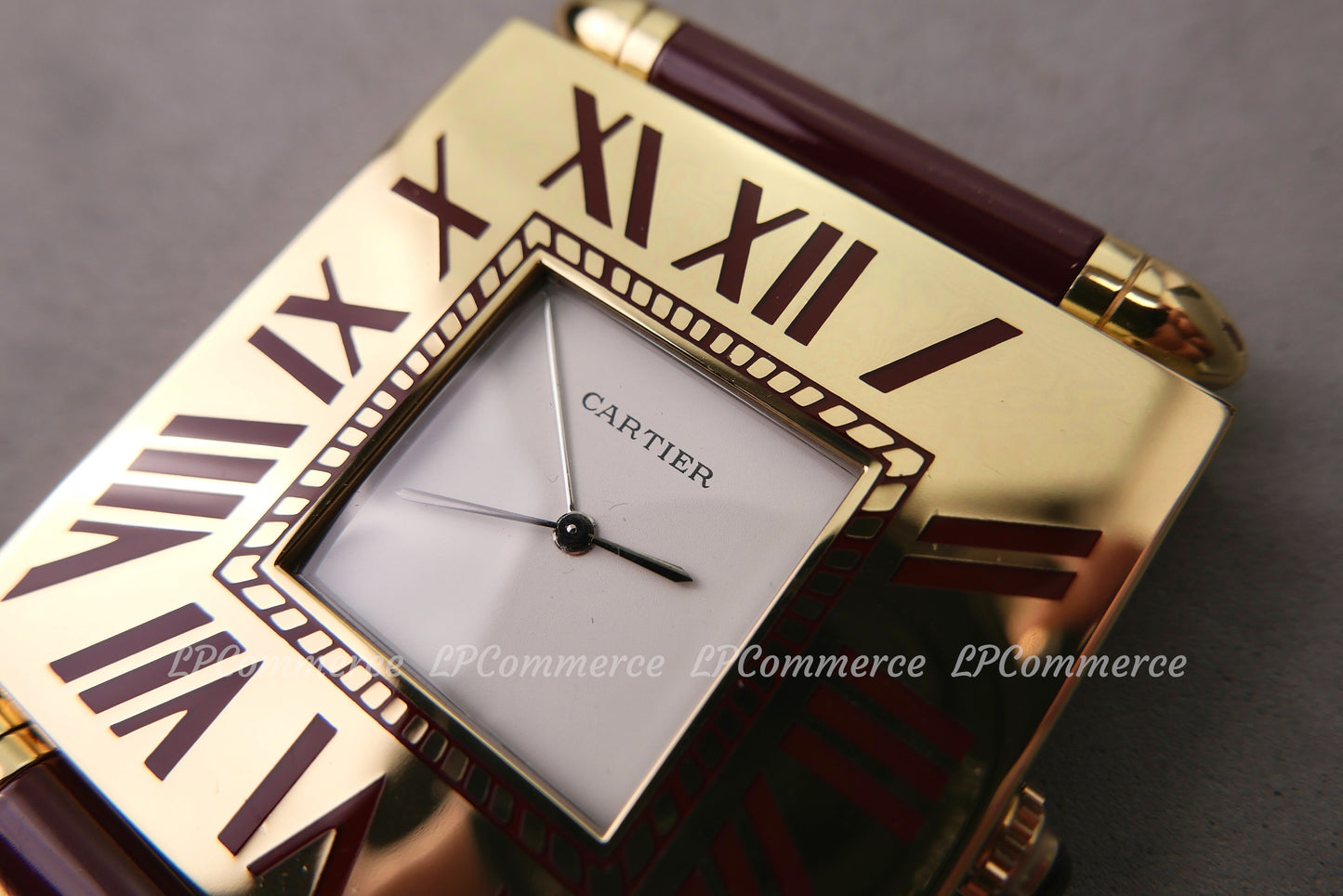 Orologio sveglia Cartier Santos da tavolo funzionante scatola desk clock Watch