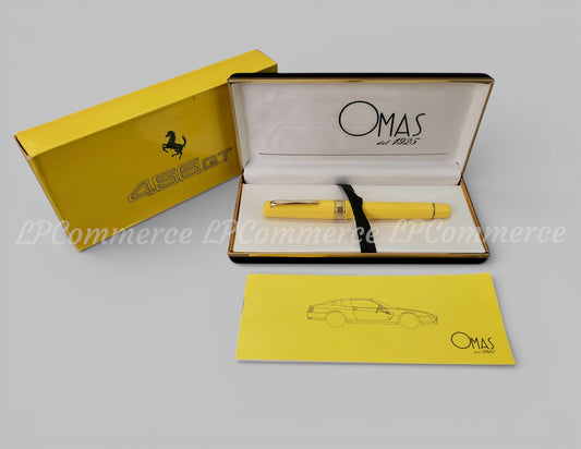 Penna a sfera Omas for Ferrari 456 GT Ballpoint NOS box collezione yellow