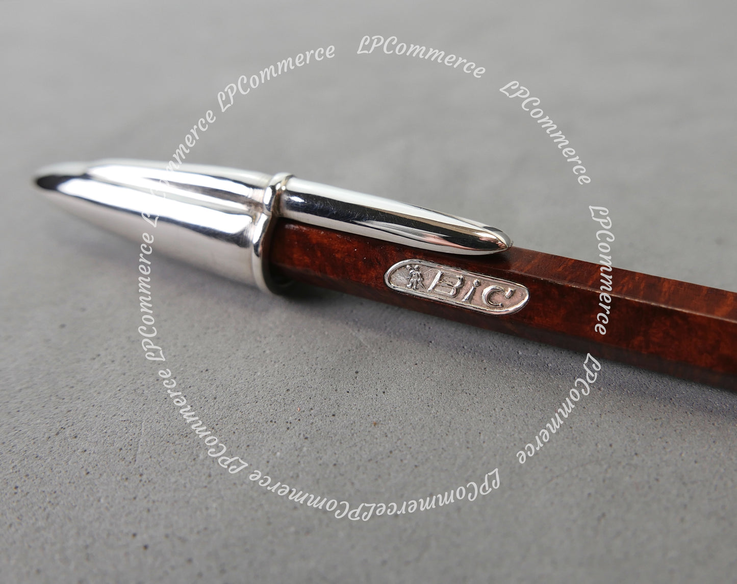 Penna Bic vintage Radica Argento Massiccio 925% Ballpoint silver solid box