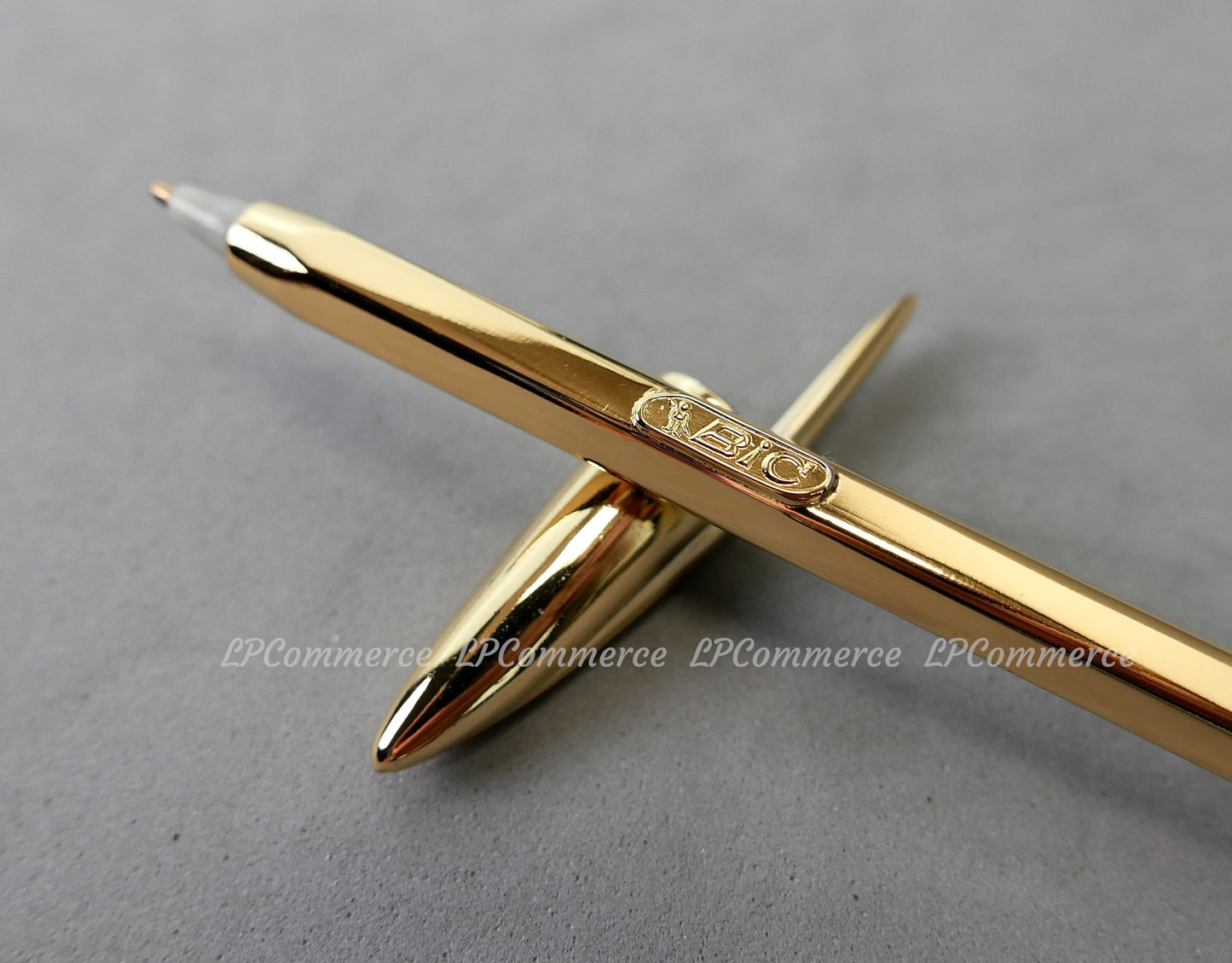 Penna Bic Argento Massiccio 925% GOLD Ballpoint silver solid box vintage design