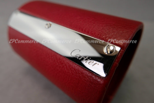 Portapenne Cartier Santos pelle pen holder Office porta penne