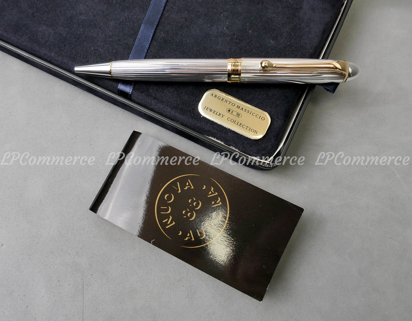 Penna sfera Aurora 88 Argento massiccio 925% NOS Ballpoint silver solid Jewelry