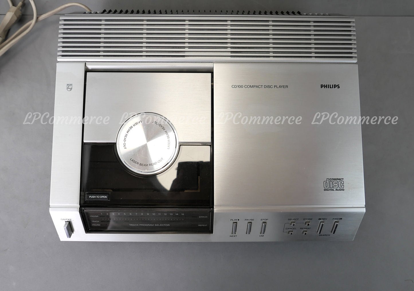 Compact Disc Philips CD100 full set funzionante box istruzioni lettore cd design