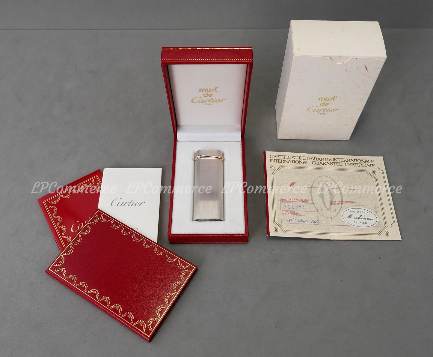Accendino Cartier Santos lighter trinity