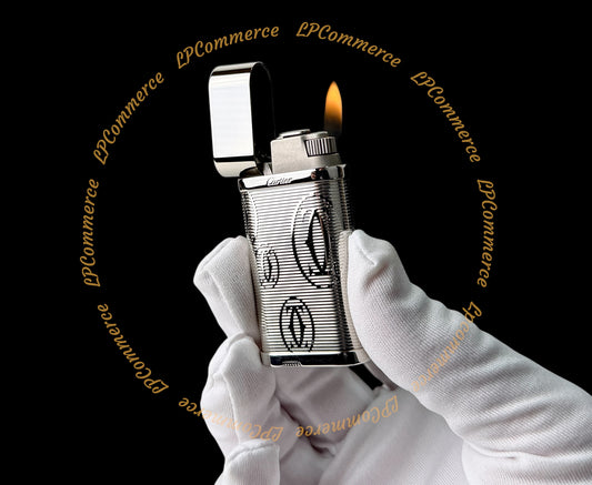 Accendino Cartier decorazione C metallo fare vintage funzionante