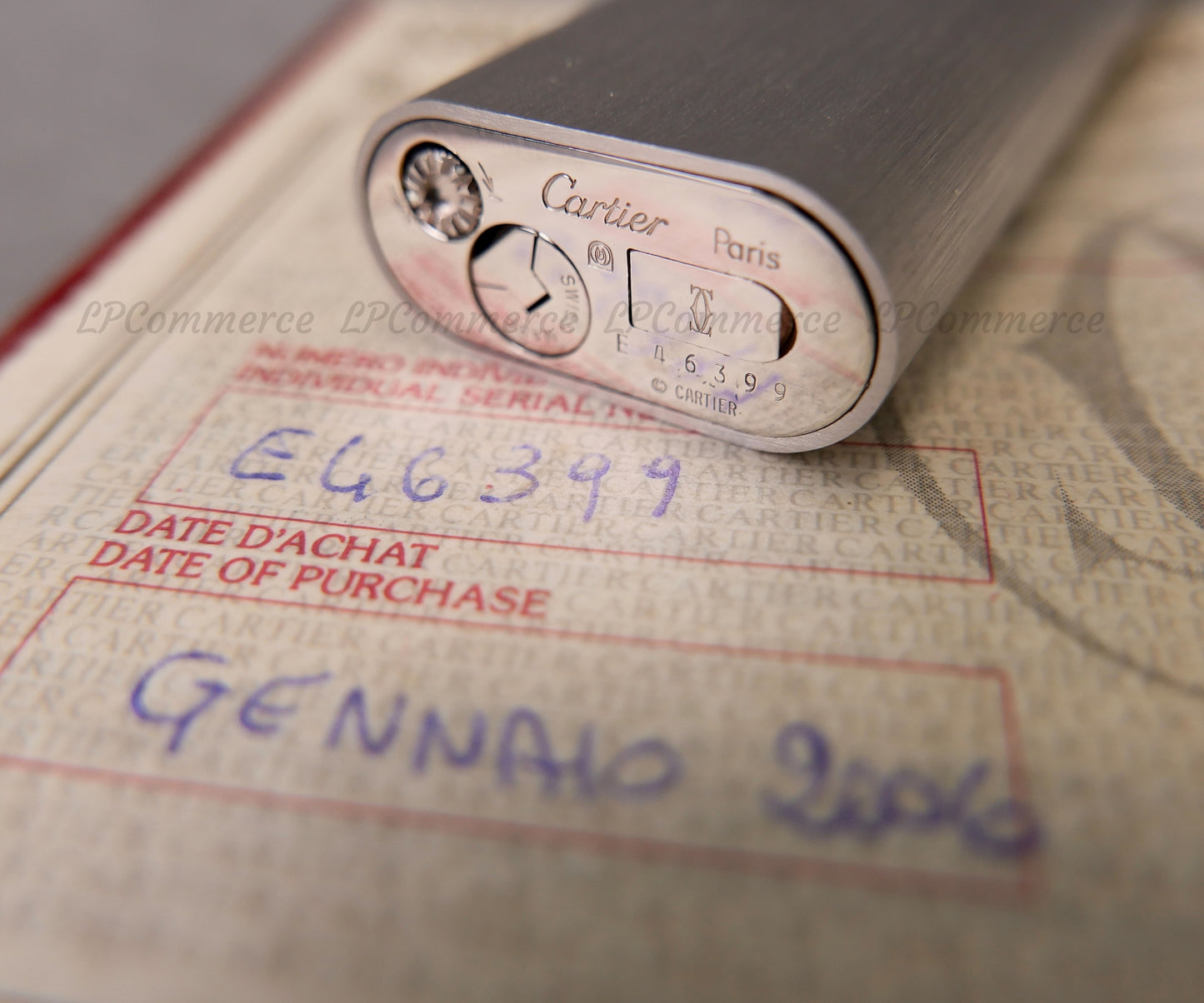 Accendino Cartier Santos lighter trinity