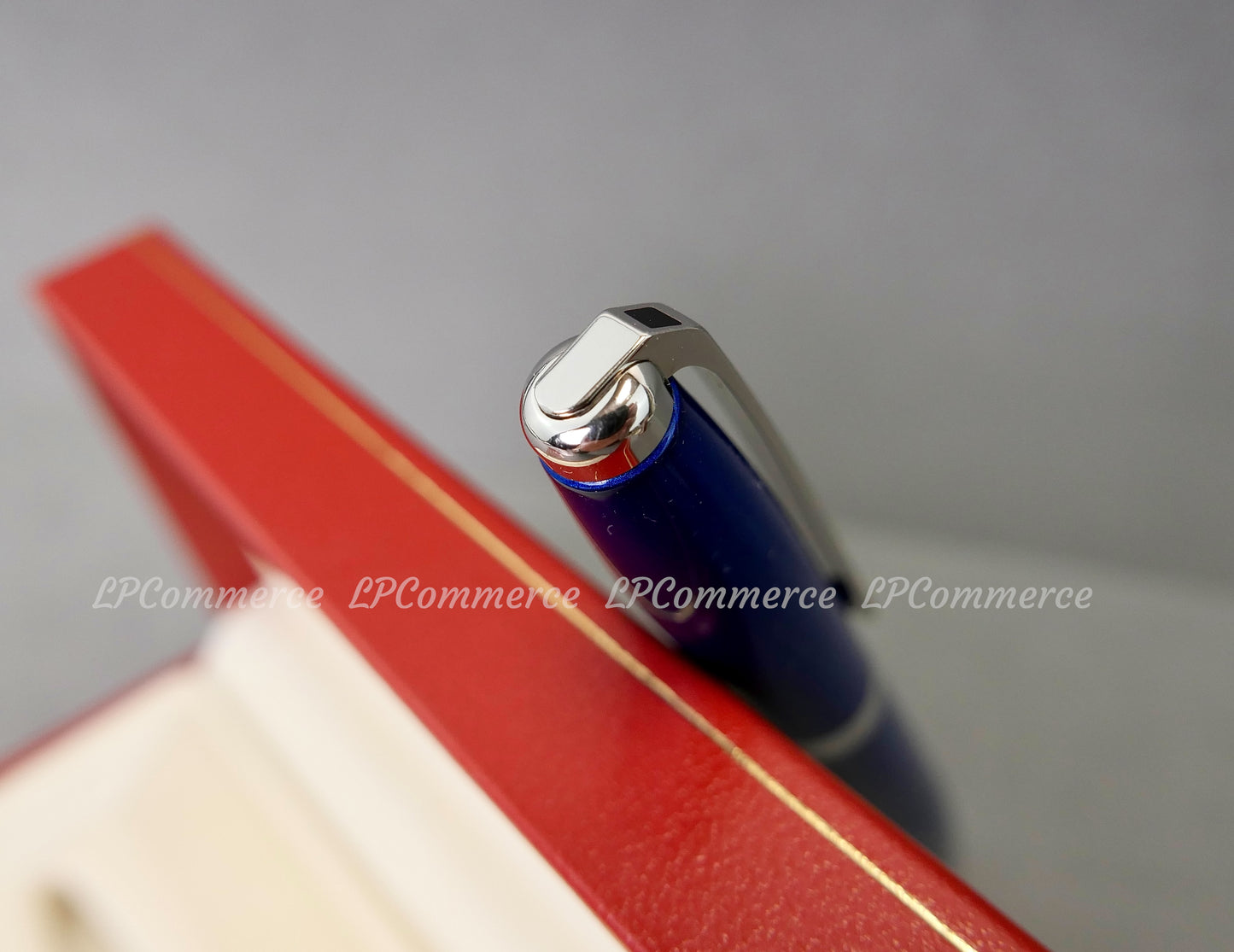 Penna sfera S.T. Dupont Fidelio Ballpoint box laque blu refill palladium