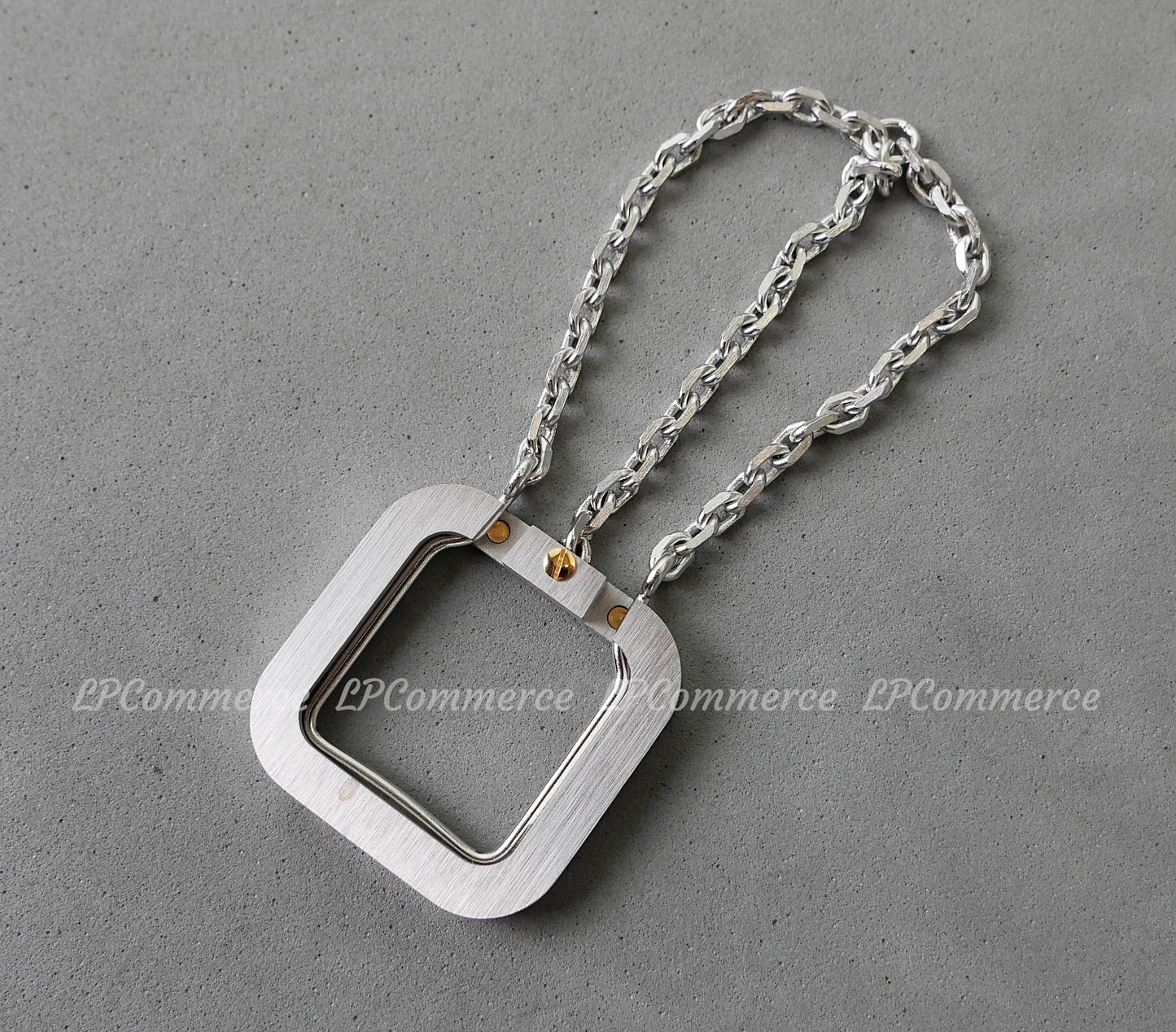 Portachiavi Cartier Santos NOS vintage design fare box garanzia Keychain