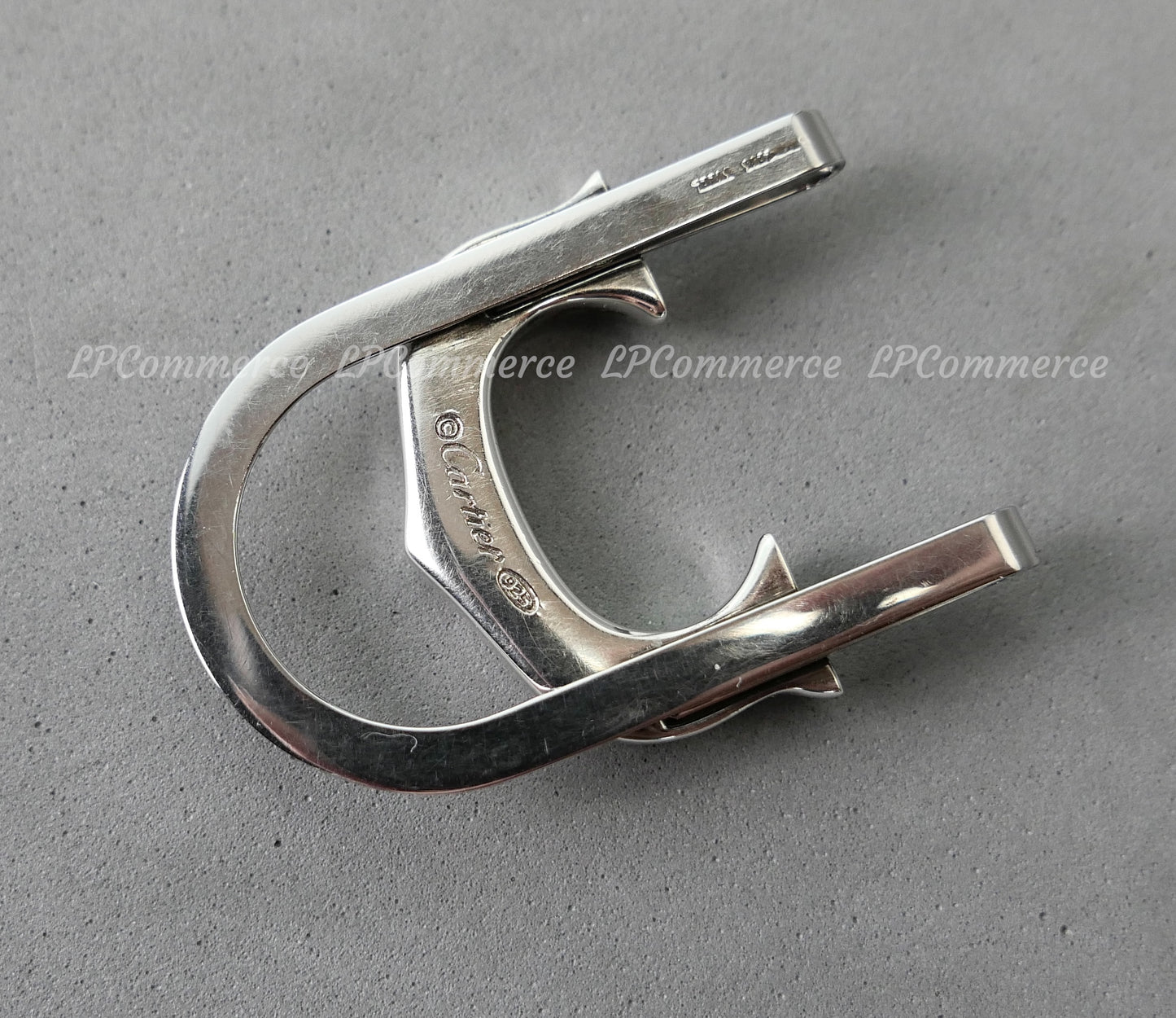 Fermasoldi Cartier Argento massiccio 925% silver solid 1990 design money clip