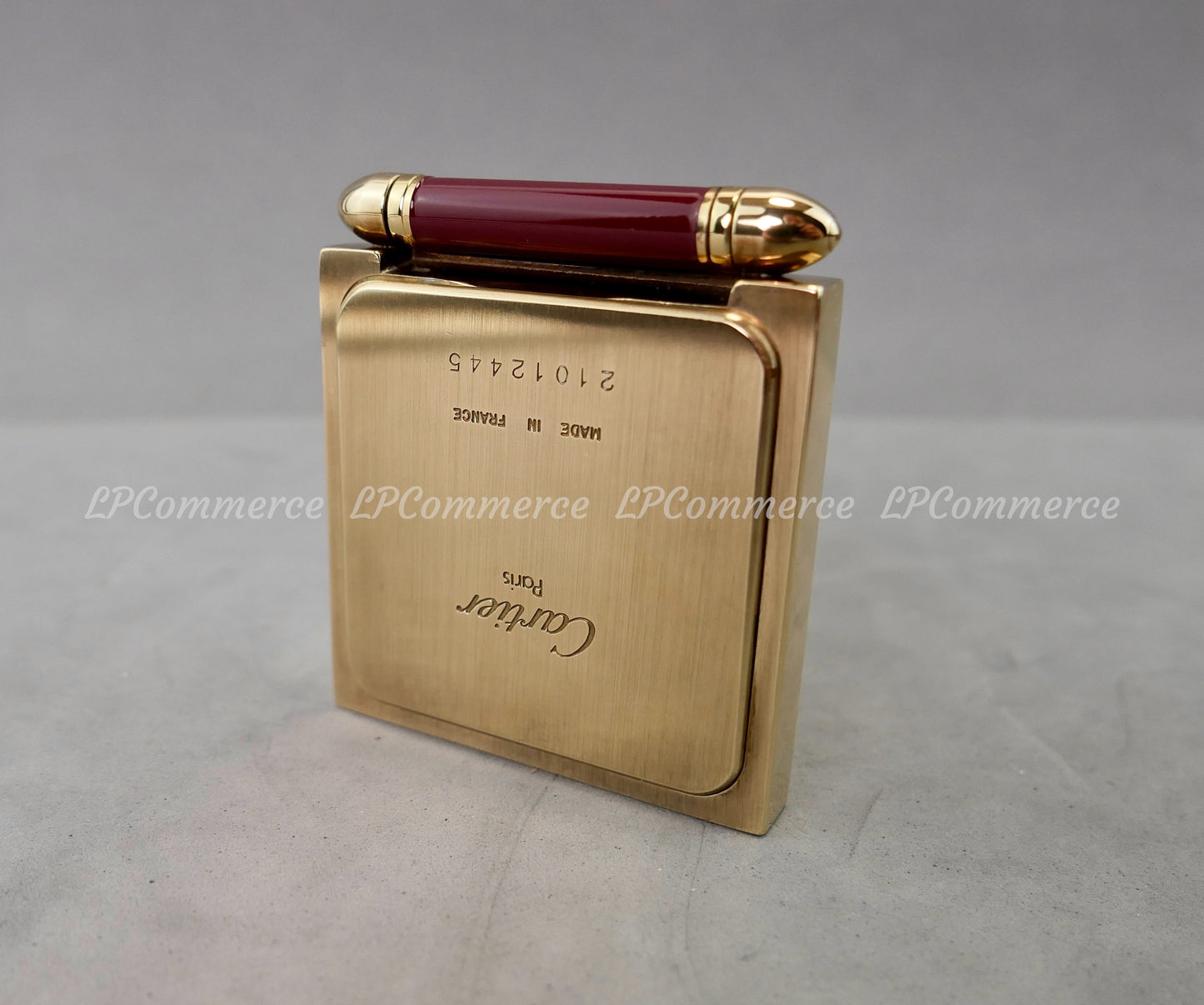 Portafoto Cartier ottone anni 80 cornice foto photo frame astuccio scatola