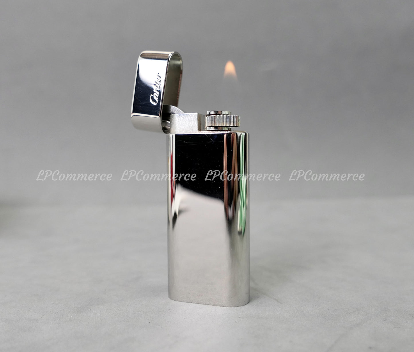 Accendino Cartier lighter cromato cigarette box