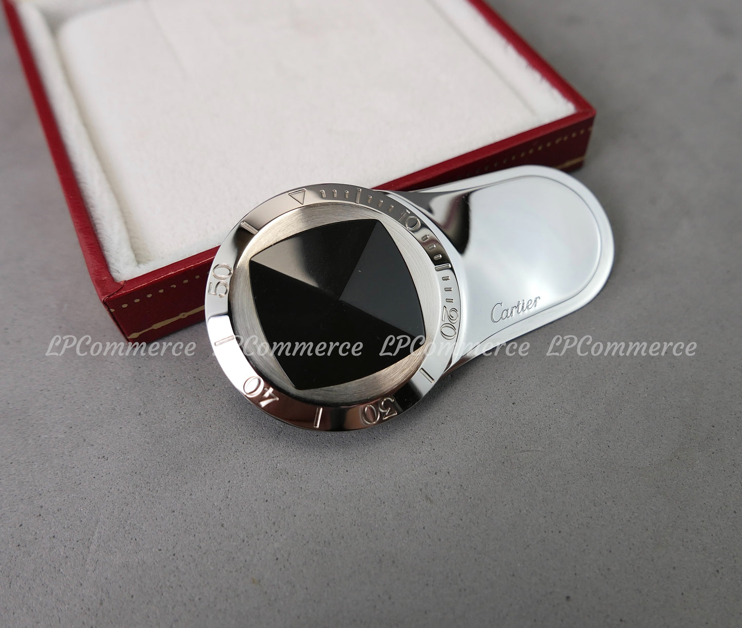 Fermasoldi Cartier Pasha design Watch money clip box rare collezione