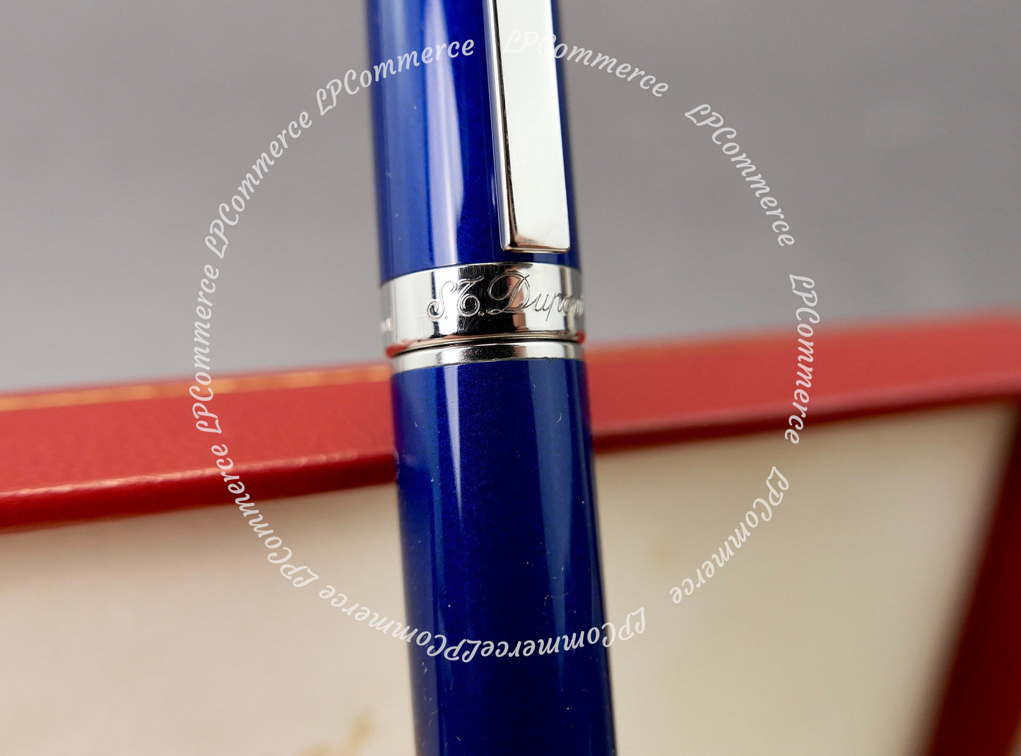 Penna sfera S.T. Dupont Fidelio Ballpoint box laque blu refill palladium