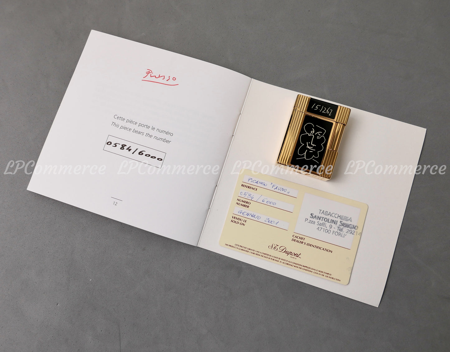Accendino S.T. Dupont PICASSO Il Fauno Limited edition 1998 lighter lacca cinese