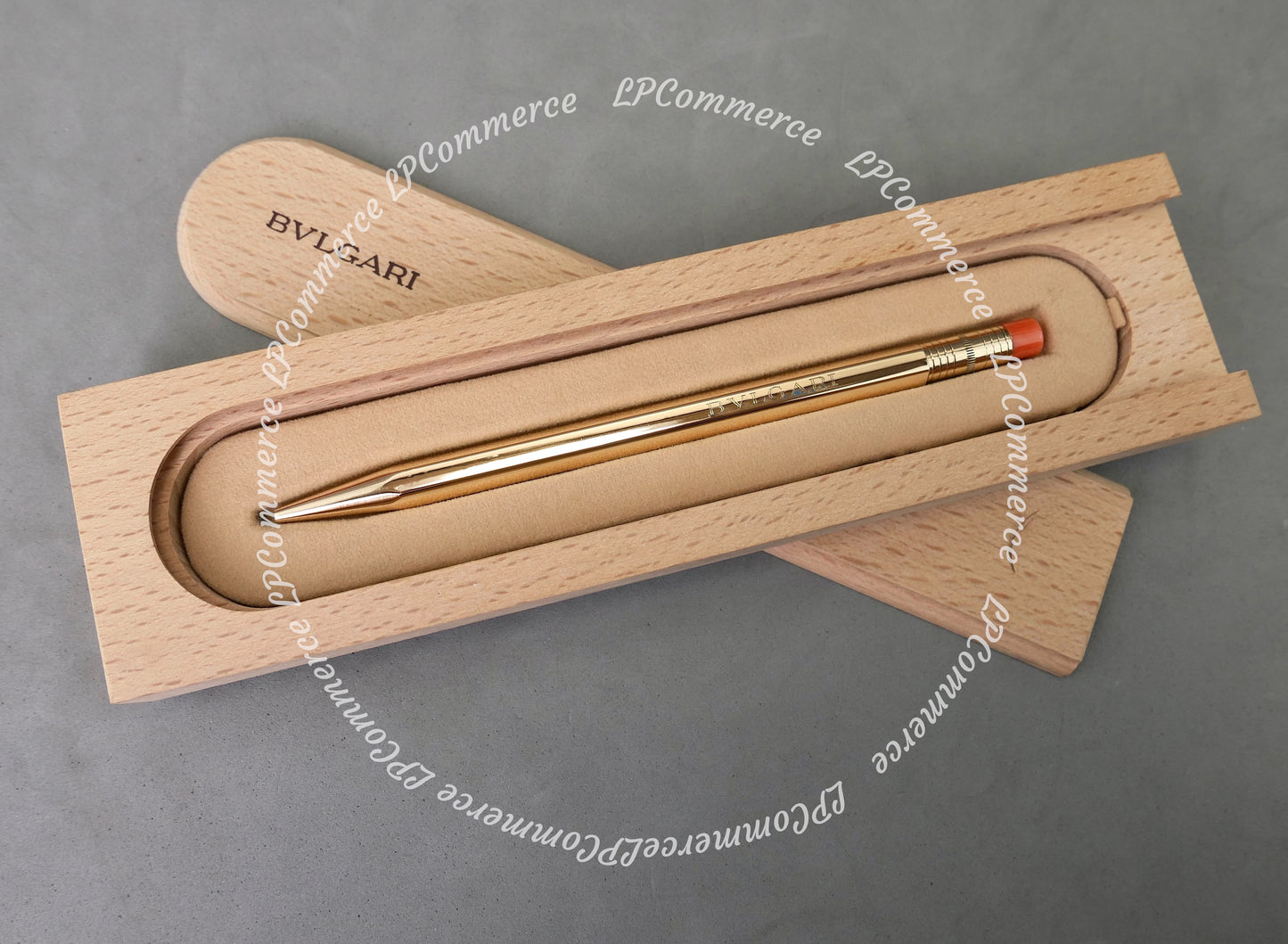 Penna Bulgari Argento massiccio 925 KOSKA matita NOS pen pencil corallo coral
