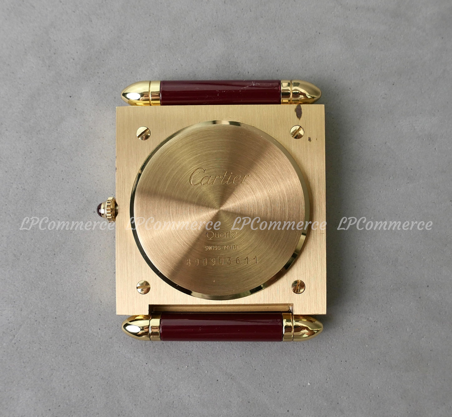 Orologio sveglia Cartier Santos da tavolo funzionante scatola desk clock Watch