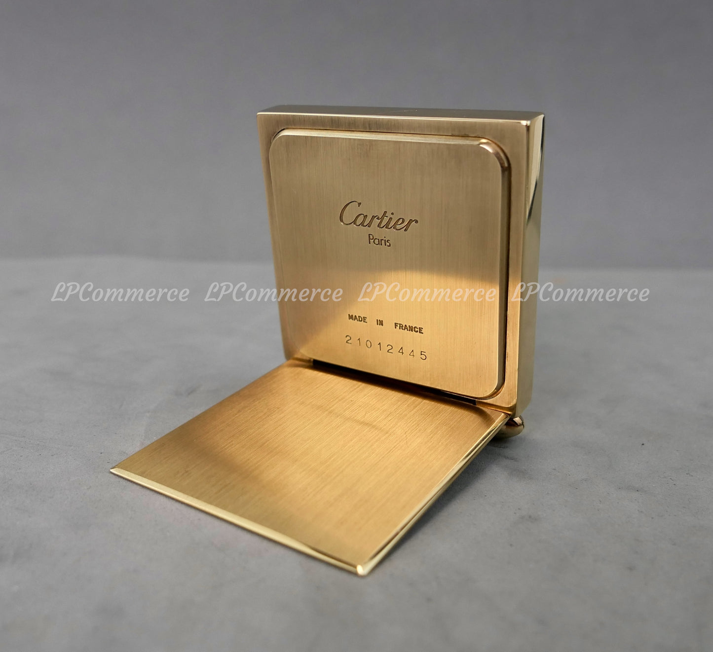 Portafoto Cartier ottone anni 80 cornice foto photo frame astuccio scatola