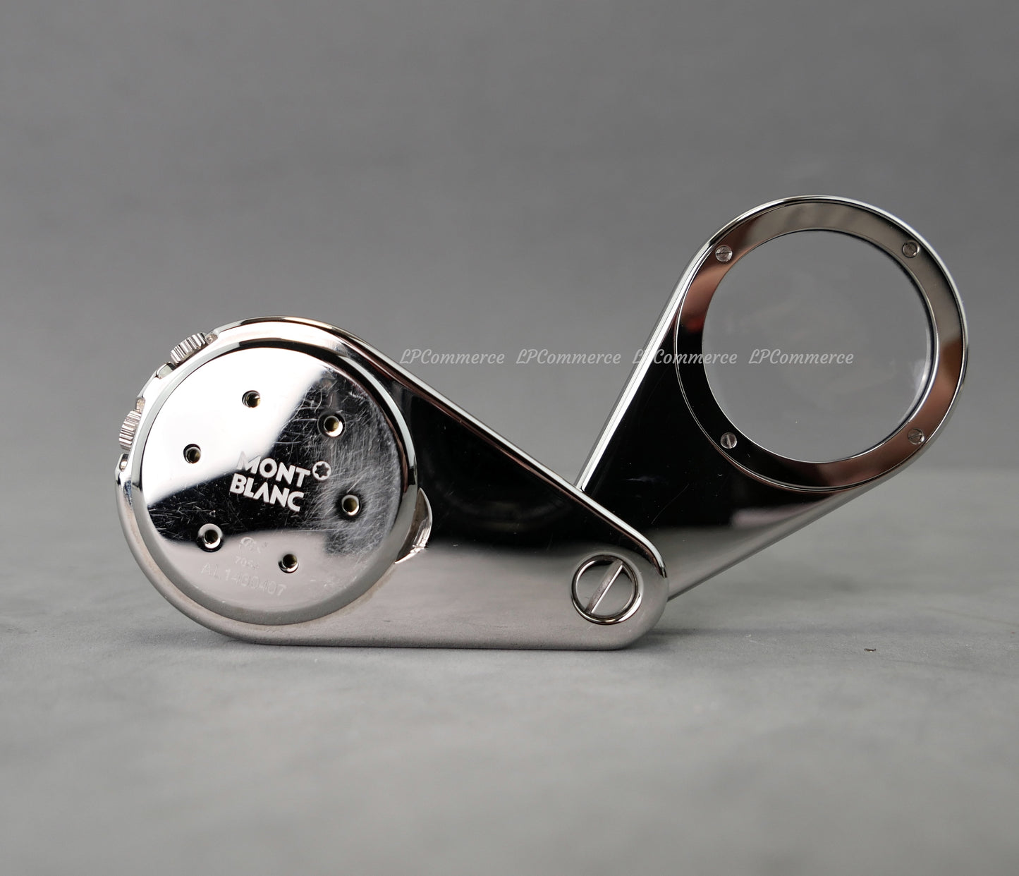 Orologio sveglia Montblanc travel clock alarm quartz watch lente ingrandimento