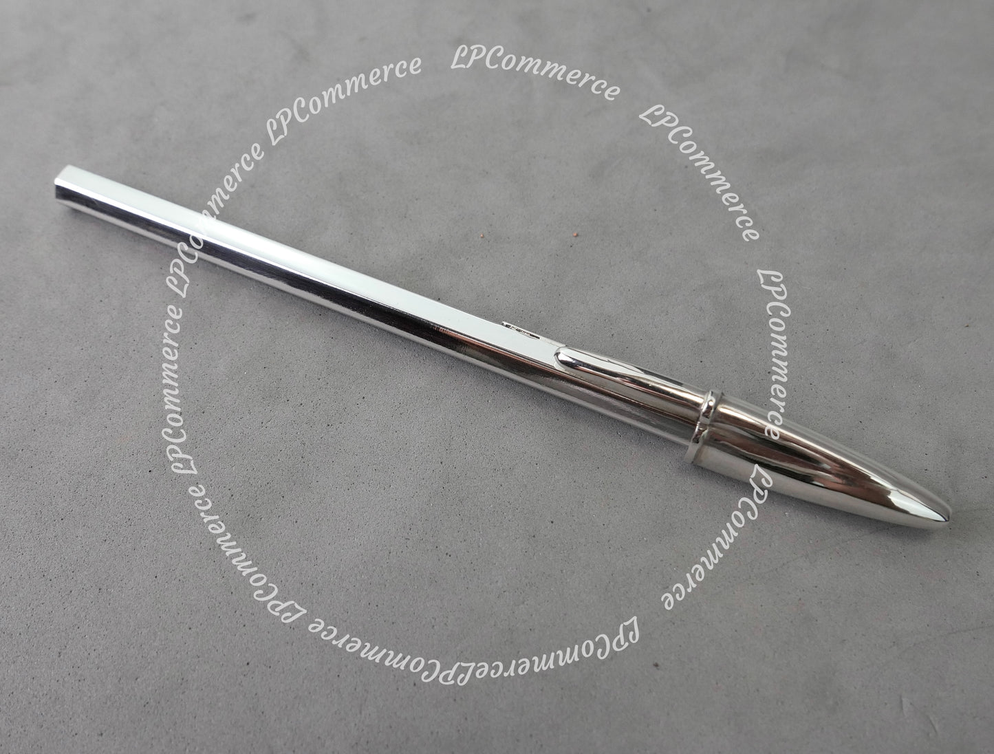 Penna Bic argento massiccio 925% ballpoint silver solid